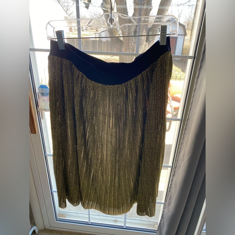 Gold shimmer Smak Parlour XL skirt NWT